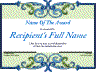 Floral Lime Floral certificate